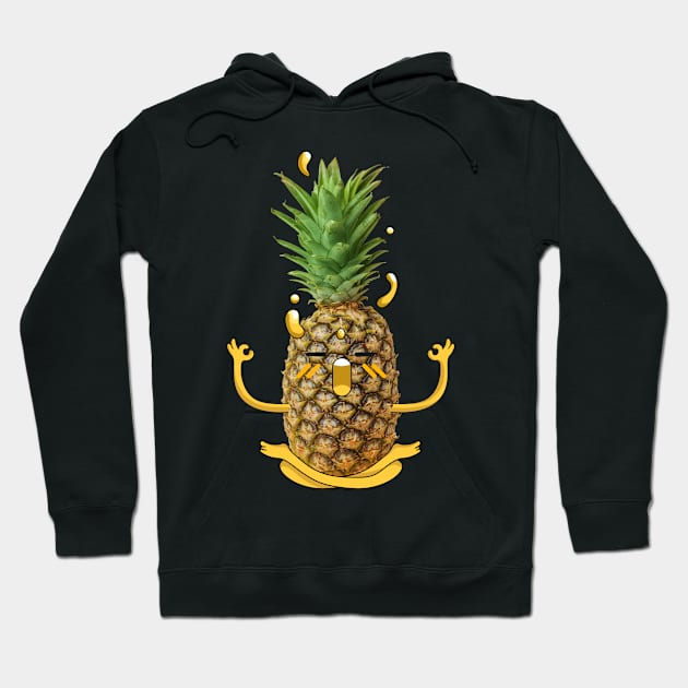 Pineapple Yogi - Funny Hoodie by Ravensdesign